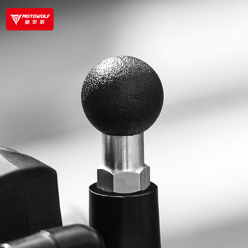 摩多狼机车镜座球头螺丝改装C配件手机导航摄像头支架座