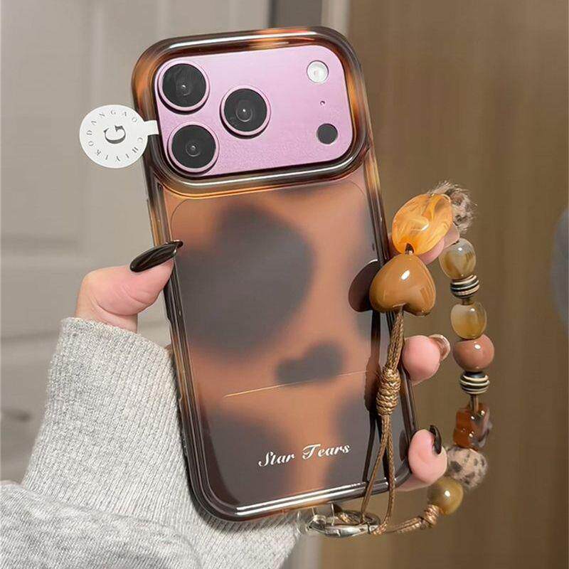 美拉德琥珀IMD双层适用苹果18promax手机壳iphone17新款15pro女款16pm全包保护壳