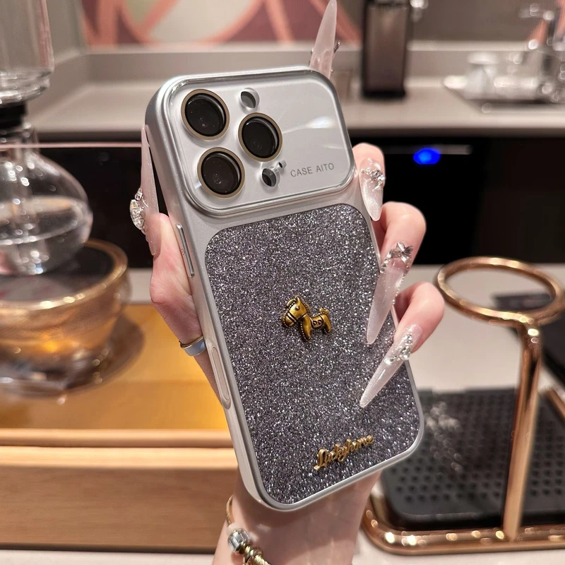高颜值水晶复古小马适用苹果17promax手机没看16pro/15防摔保护套iphone14高级13全包,3C数码配件,手机保护套/壳,淘宝优惠券,粉丝福利购,淘宝优惠卷