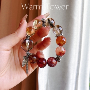 暖塔生辰定制火土系列高货毕业水晶手链手串