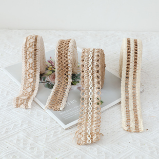 速发制作编中材饰棉线花边蕾丝空织吊料幼儿园装 饰品手工环创材料