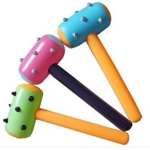 速发活动道具儿童婴儿气打充气锤塑料玩具敲球棒子地鼠汽球锤打狼