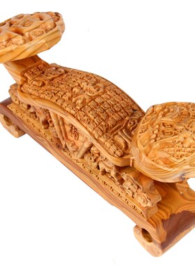 速发 桃木如意摆件桃木如福百意工大礼品带底座桃木艺象底座