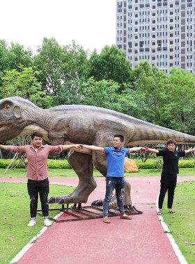 速发大型侏罗纪霸王龙玻璃钢雕塑公园商场装乐场户外景游恐龙观饰
