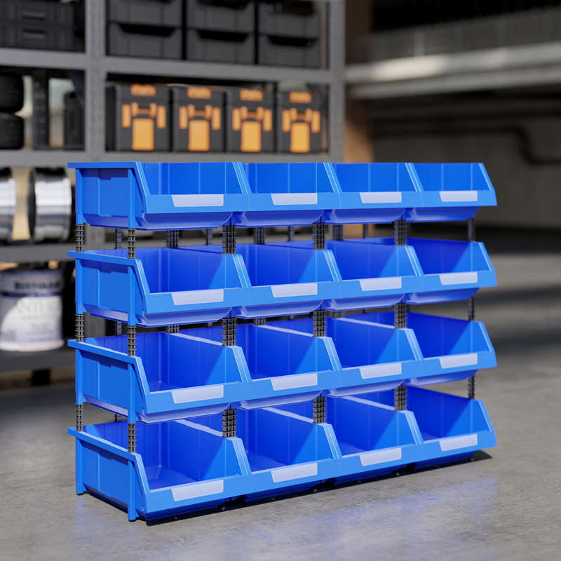 速发货架斜口零件盒五金工具杂物收纳零分库工厂螺丝仓类组合式盒