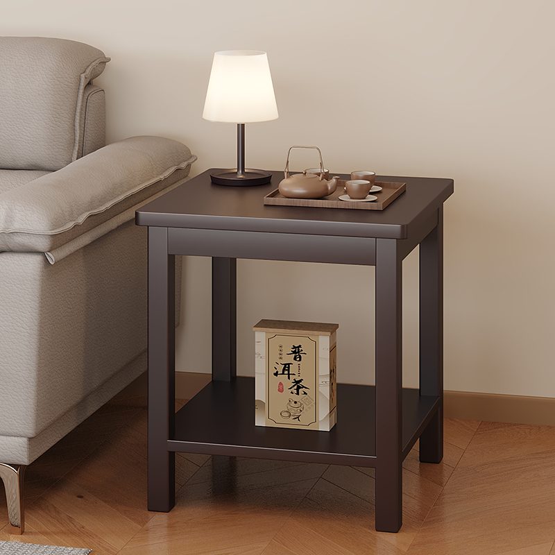 速发沙发边柜侧边柜边实茶几简约客厅家用边桌茶台迷你几木小方桌