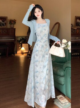 速发大码仙气超仙仙裙式初恋碎花连装法夏衣漂亮绝美吊带裙