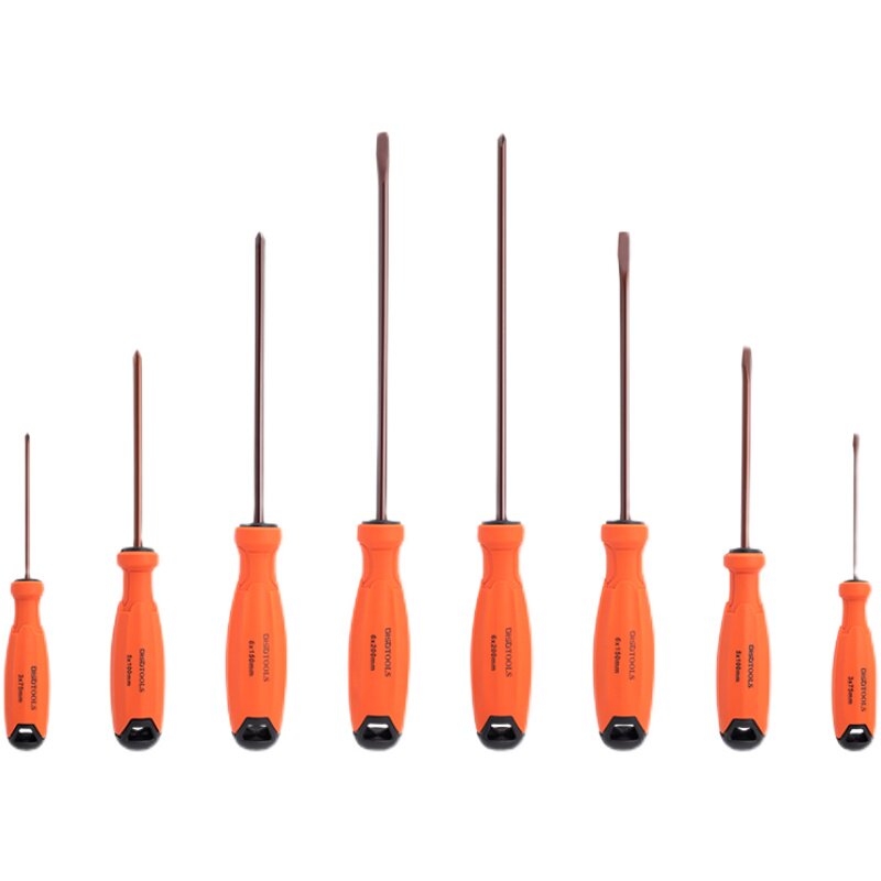 速发一字螺丝刀套装家用十字改锥加长电工维修工具小号起子加硬螺