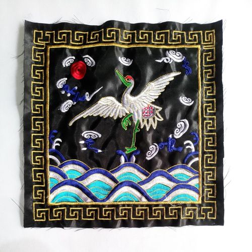 速发道家用刺鹤士法衣仙鹤衣补子衣仙道品绣 补子衣 仙鹤经衣法衣