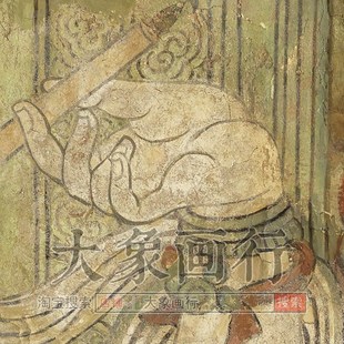 速发山西广胜寺元代伏案文殊像壁画范本中式装饰画艺术微喷画心