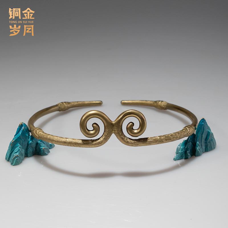 紧箍圈黄铜工艺品孙悟空紧箍圈同款铜首饰黄铜紧箍咒摆件
