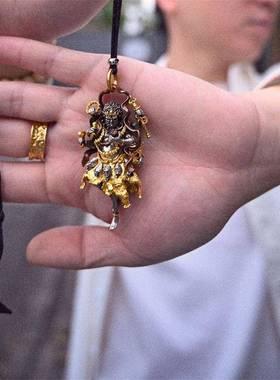 大黑天吊坠佛像造像立体手办挂坠项链重工国潮复古高级感男