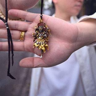 大黑天吊坠佛像造像立体手办挂坠项链重工国潮复古高级感男