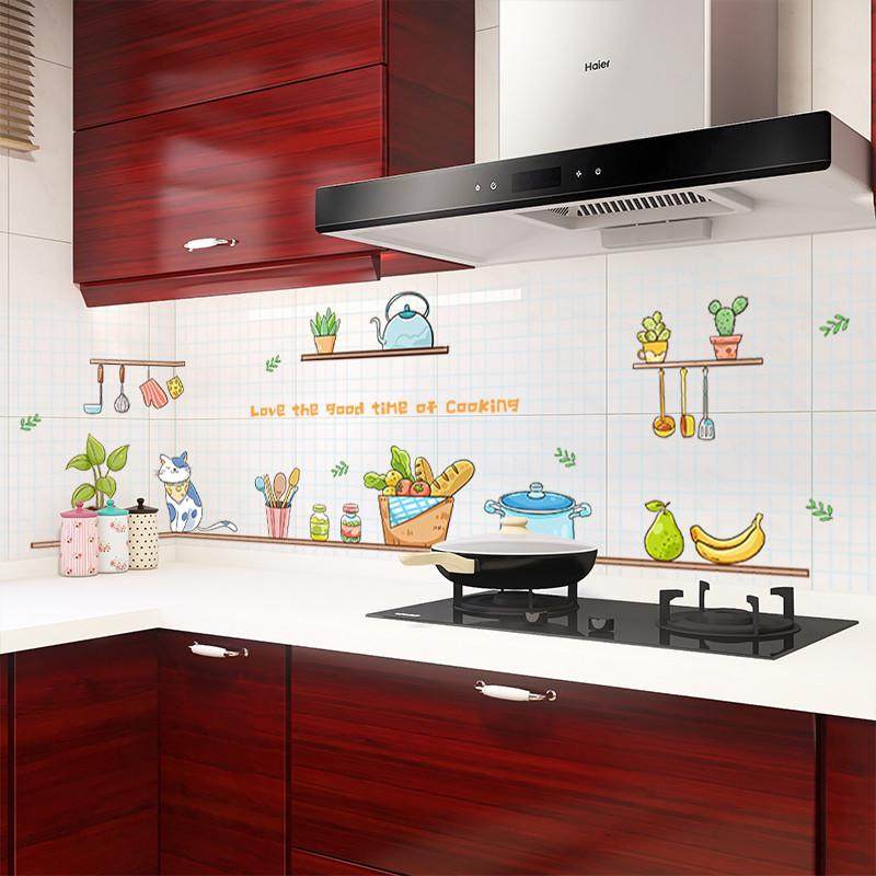 家用厨房透明防油烟墙纸耐高温防火加厚墙贴灶台瓷砖防水自粘贴纸,家居饰品,软装墙贴,淘宝优惠券,粉丝福利购,淘宝优惠卷