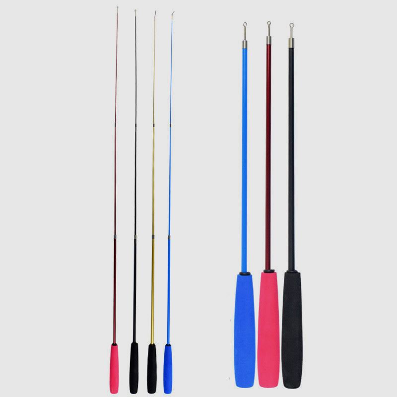 厂家哈琪跨境亚马逊猫玩具三节伸缩杆逗猫棒单个OPP包装