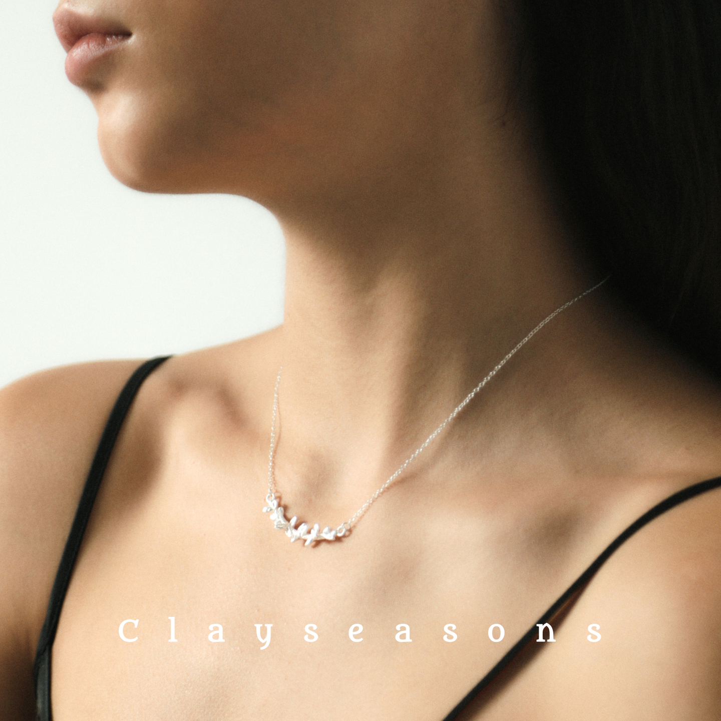 Clayseasons丁香微笑项链