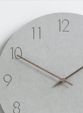 wozoo钟表挂P000EMA8m钟厅现代简约圆客形静式音欧家用墙壁挂表艺