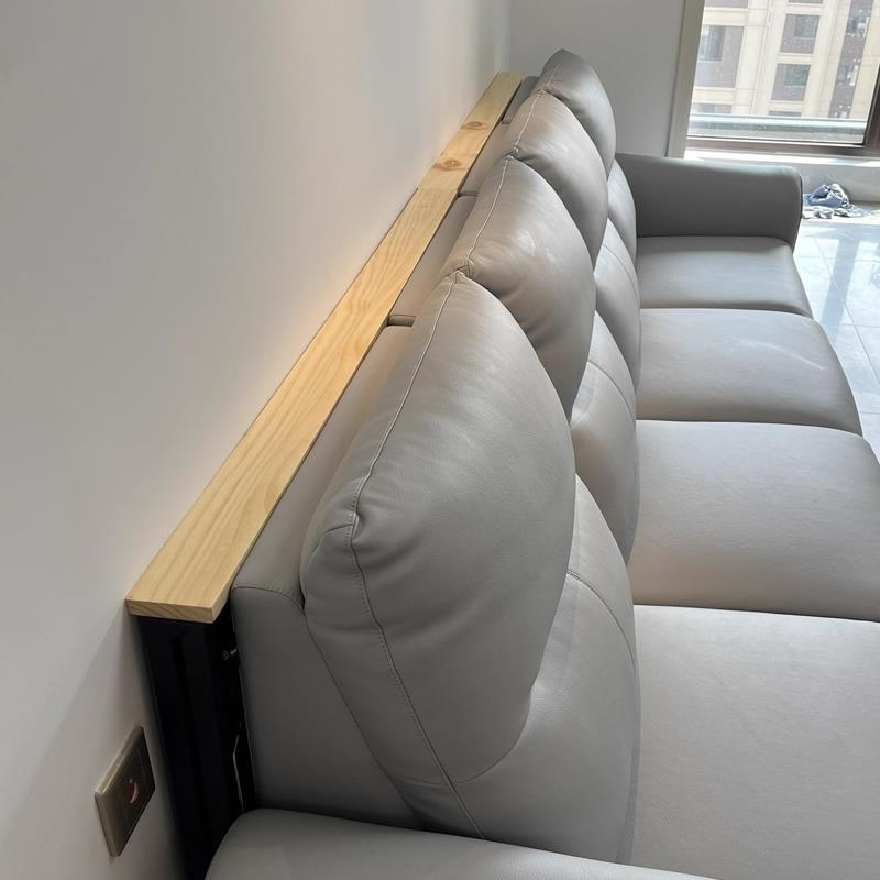 沙发面的长条桌后一字缝实木极后窄客厅沙发背置物架超窄夹IRV矮