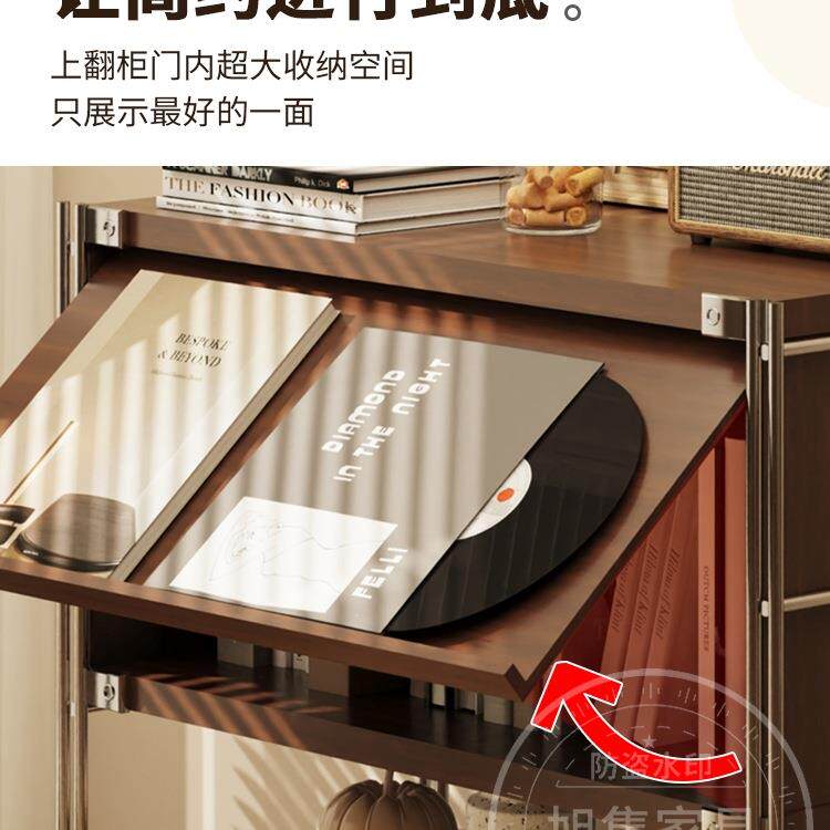 置4331柜头中古风翻门杂志列柜落地餐边物柜客厅陈卧室床柜沙发矮