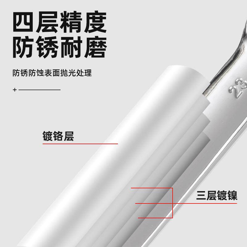 校熠活手动可两用扳电镀扳ZYC组合套装铬钒钢手两用扳手省力扳手