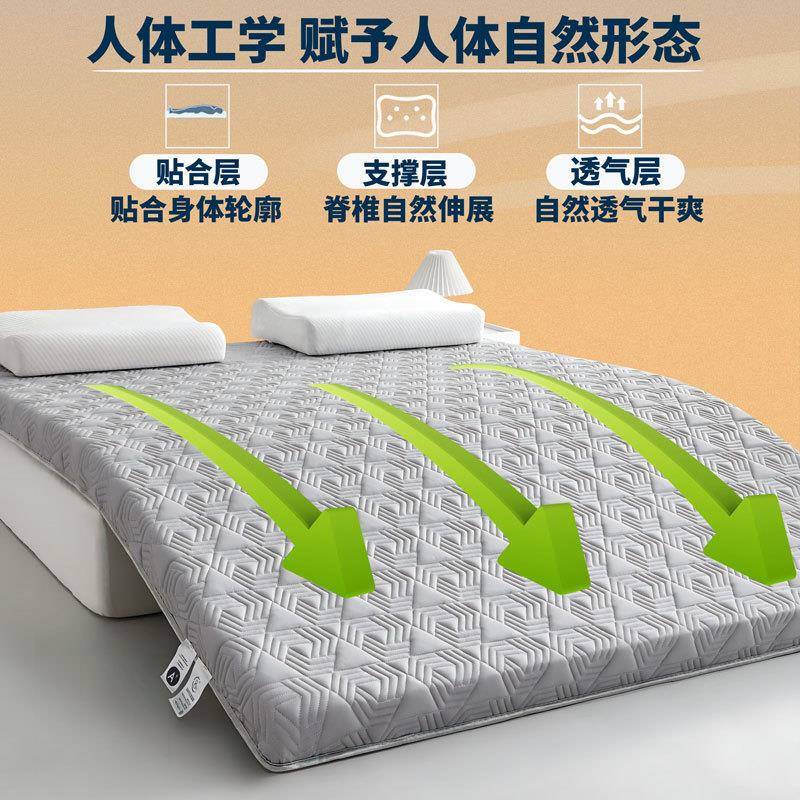 新A乳胶记忆棉加厚款超软海绵床垫铺单人USZ学生家底用床护垫超类