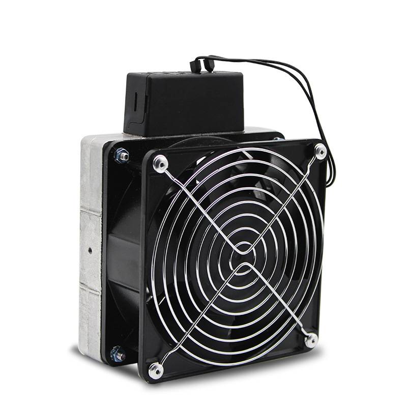 PTC加热器带风扇220vHVL031-100W150W200W300W400W机柜除湿加热板