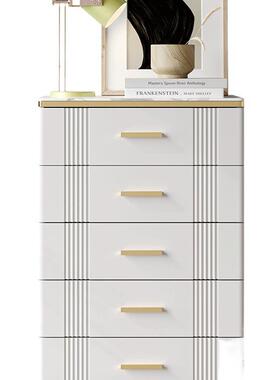 意式岩板五斗柜客实物木斗柜轻奢现代简厅VWI约卧室收储抽屉纳柜