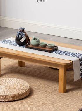 楠飘窗小几榻榻米日式矮桌子茶卧室床上竹学习小CQO桌子现代约简