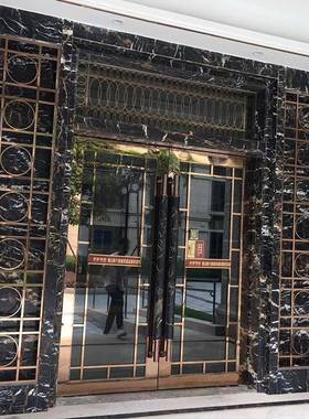 厂家直销M金属3OEU4不锈钢地弹门10M0钢化簧不锈钢玻璃门别墅大门