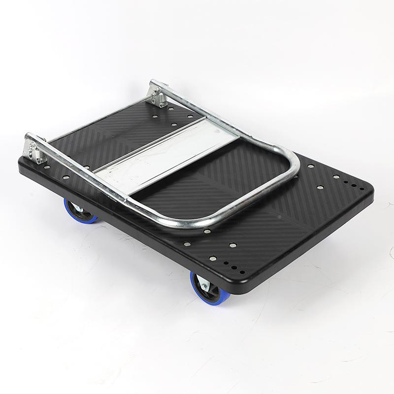 平板车邮折便携搬运家用塑物料手叠推车拉547货静音流小推包车厂