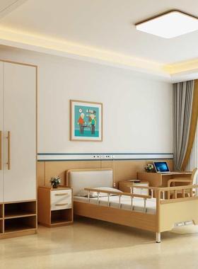 适老化人具用带护栏的老病床养UTH老庭院手摇多功能实护木理床