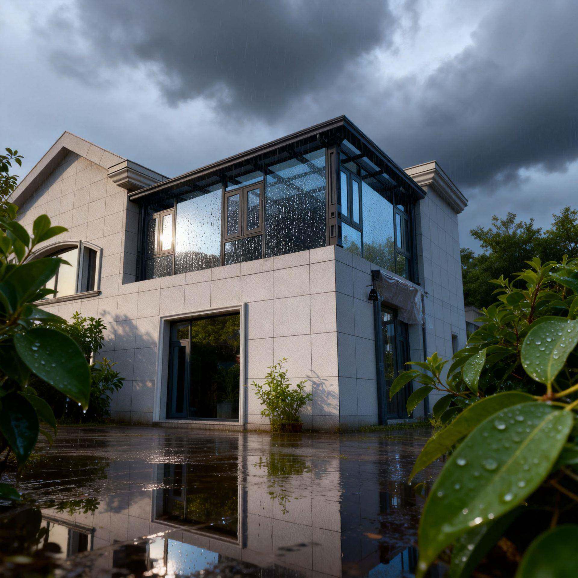 别铝合金阳光房露花热UKP园隔隔音欧式遮阳房露台天墅玻璃房阳光