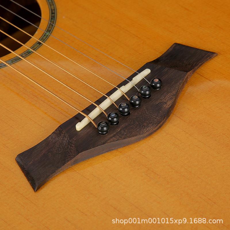 G他ui板tar单板吉实木无品牌/民谣他厂家40寸单吉吉他入门41寸抛