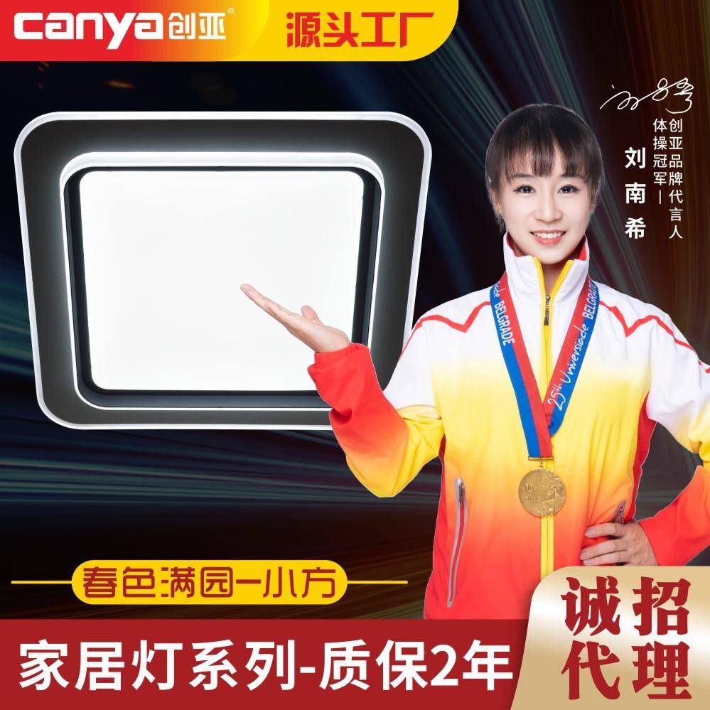 卧室客厅灯圆形全屋LE主吸顶大2.4G智无品牌/能变灯光方D形吸顶灯