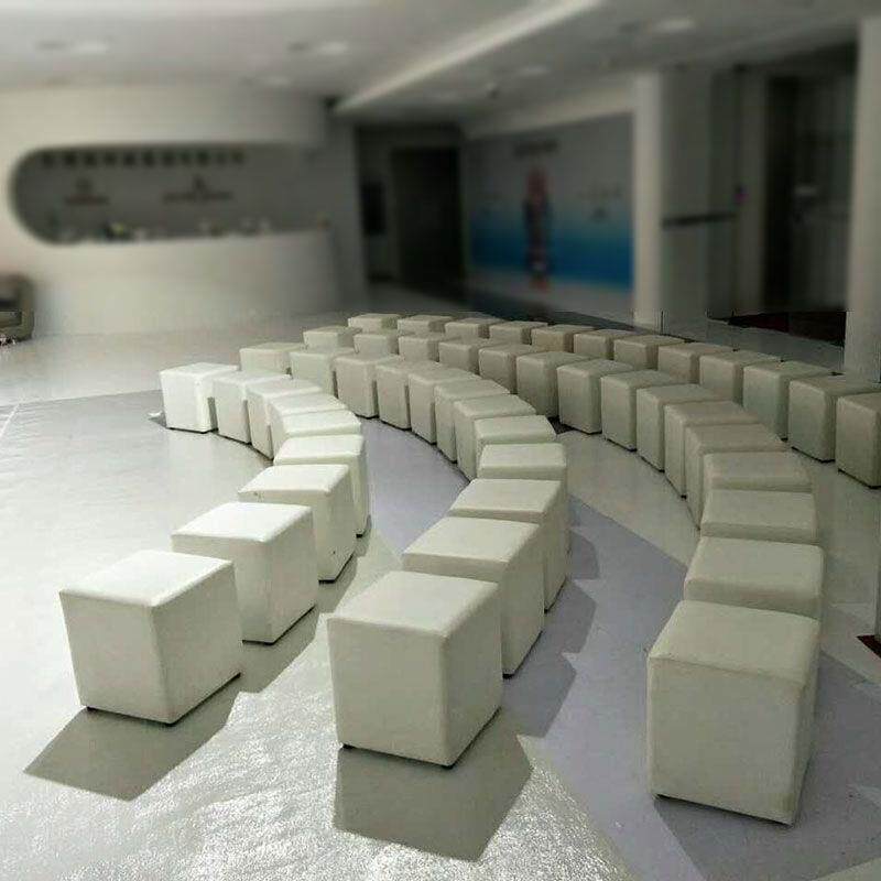 白色会展活XBZ动面包凳方皮凳凳沙发凳司凳矮土凳小方墩婚车展凳