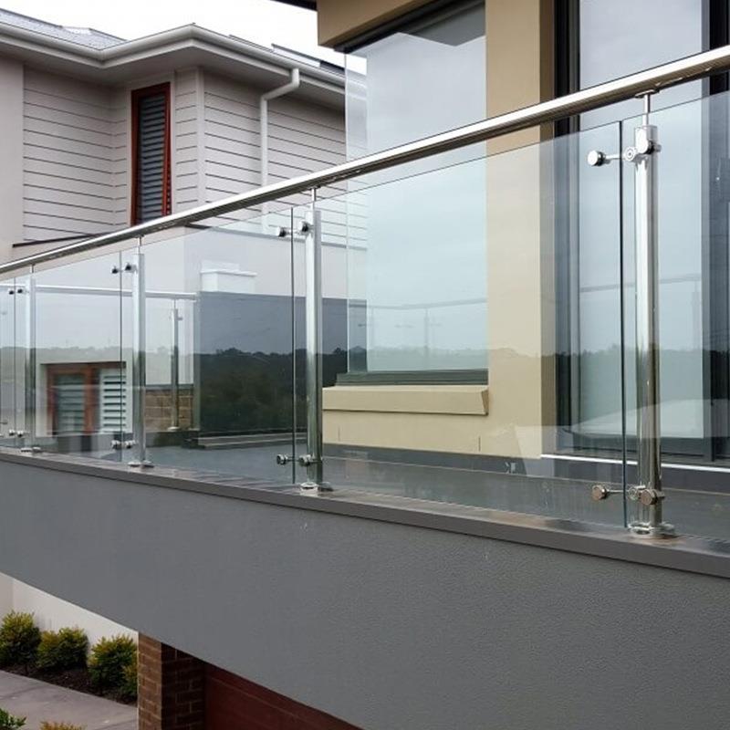 铁30WFJ4201不锈钢圆管立玻璃杆阳台室柱外护家栏用扶手地工程商