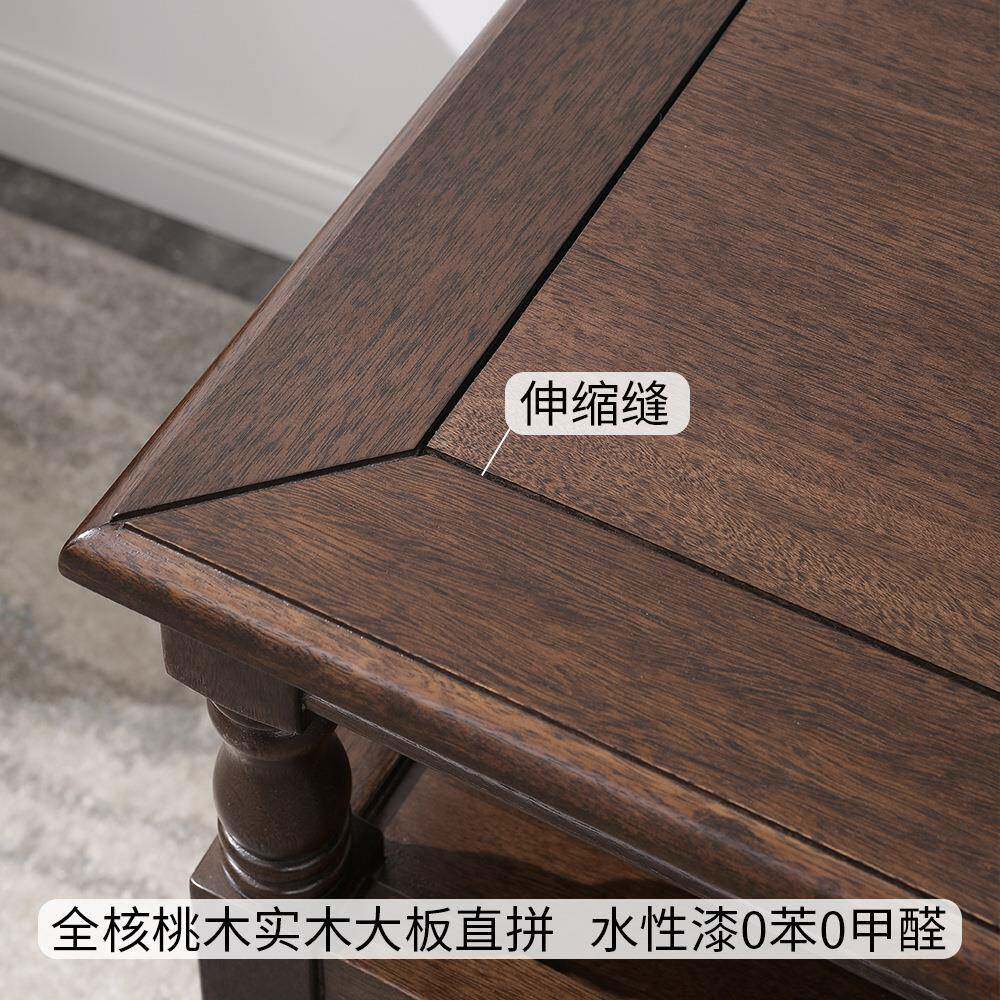 小美式乡村格柜全实木床头简美家具边几柜角8911角几风储物柜抽屉
