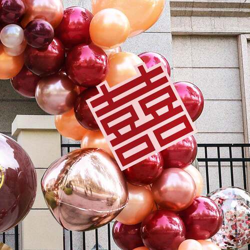 气球拱引结门婚支架口装饰婚庆F97MJMJT场景布置门气球室外路订婚