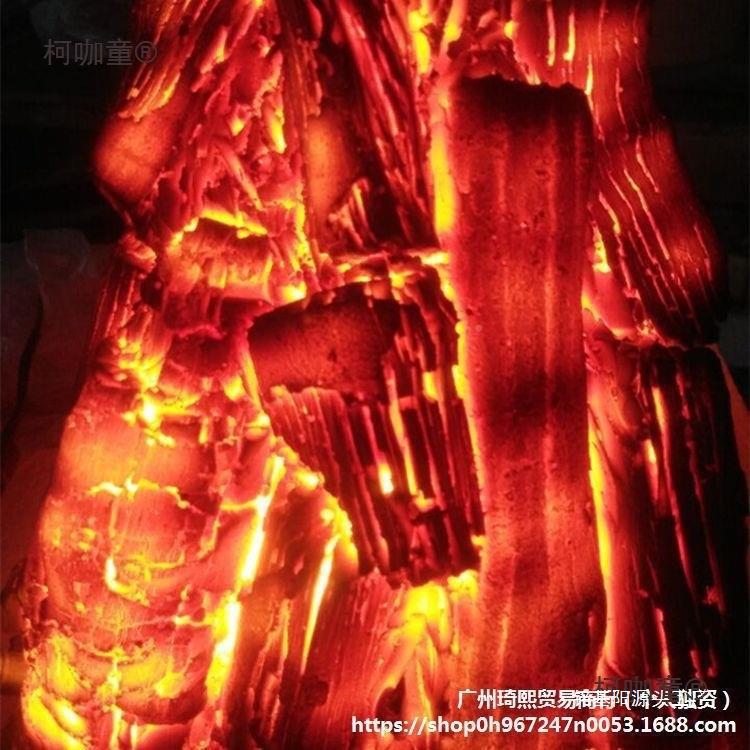 真木炭假木柴炭火装焰饰炭具火灯壁炉柴篝火柯咖童拍道摄装饰品麦