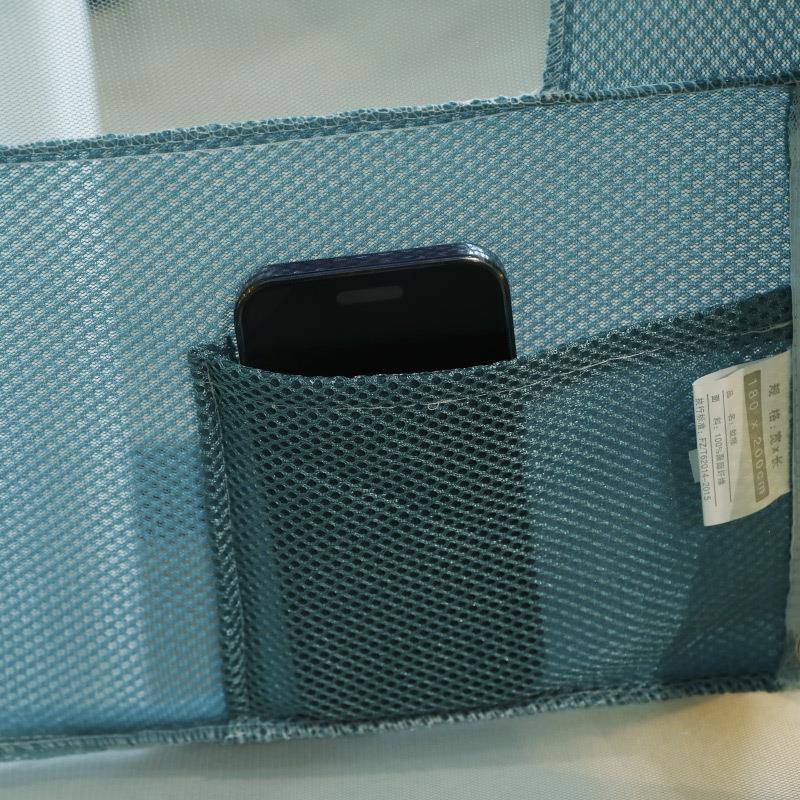 a类新款三开门2314防摔坐床蚊家用帐卧室五开门防防童蚊全底儿掉