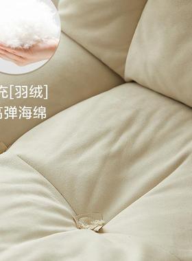 意式极简云朵发懒人沙Bater空旋转懒人单x椅客75919厅沙发椅头等