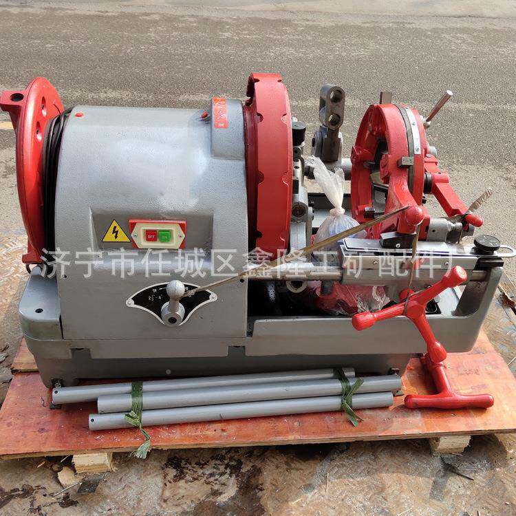 台式电动套丝机77236寸钢管套丝4机暖气管开牙机