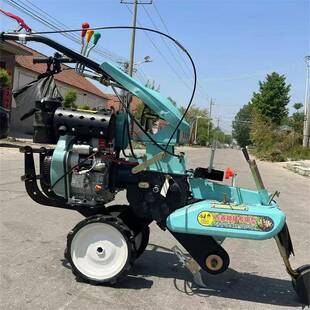 热销甘蔗葱垄YUE姜开沟培土188型手扶起机多功能松土机旋耕机