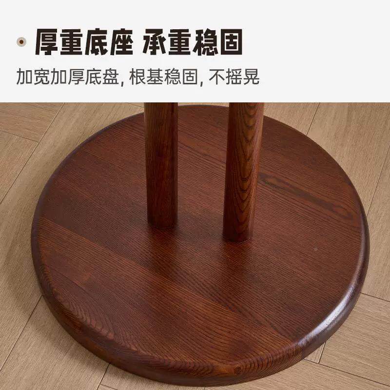 木衣架落帽地双杆卧实室家挂衣架小户型用LEF现代简约白蜡木衣服