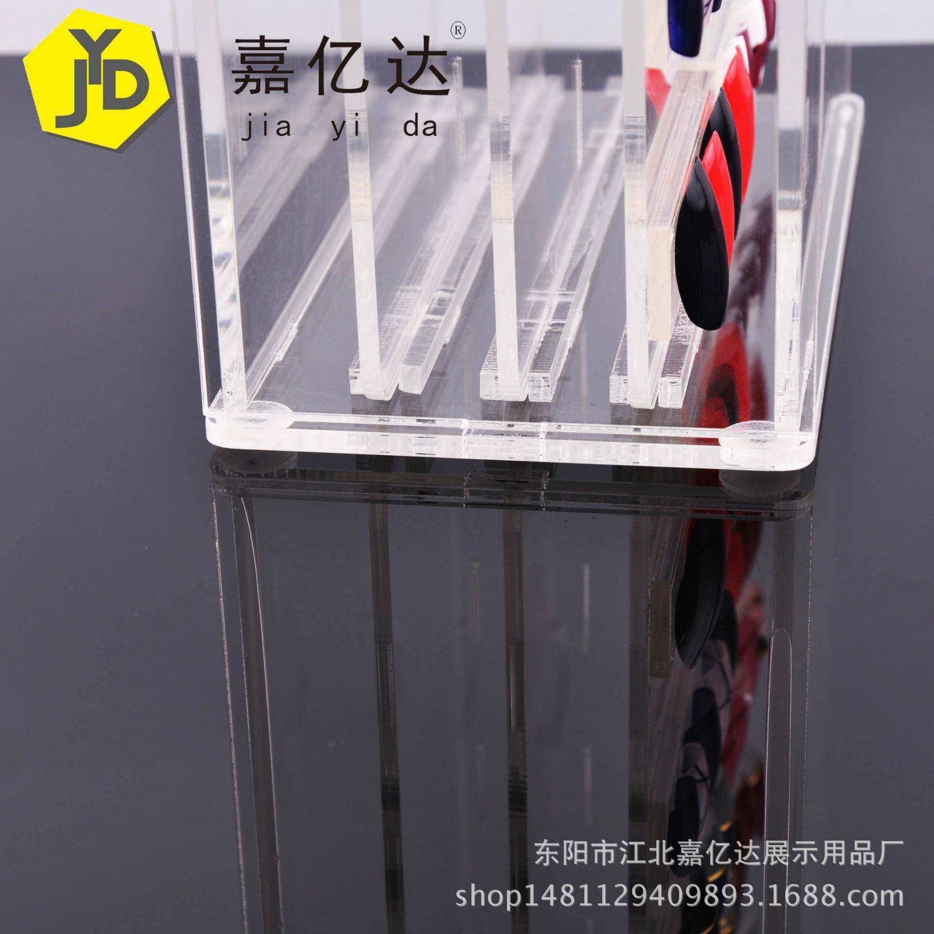 厂家亚力透明指克片纳盒美甲甲色卡收色板展示架整C90三层理盒