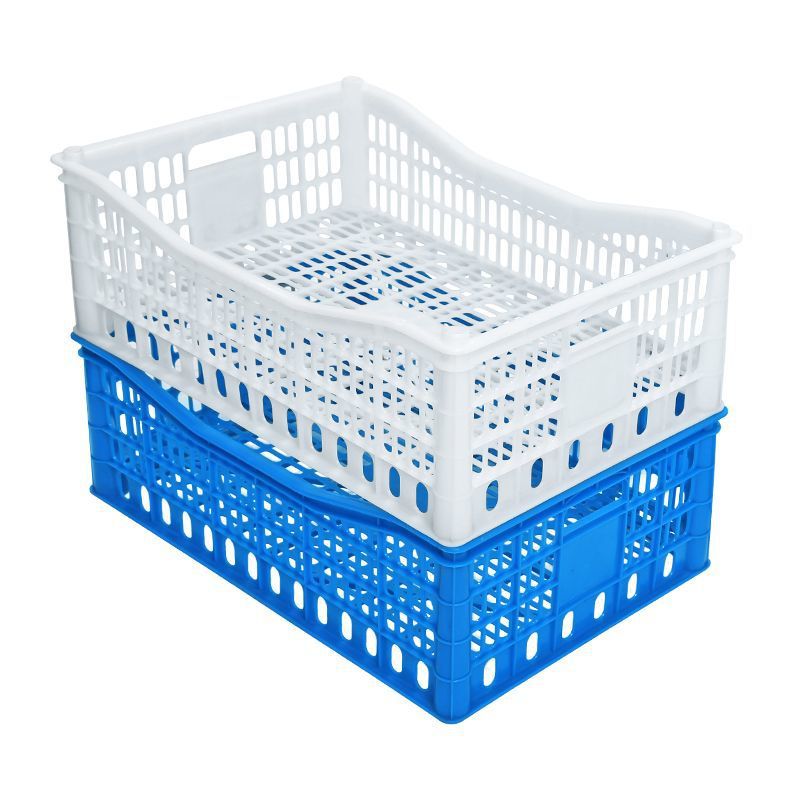 【10只装】装葡萄的塑料筐杨梅胶框长方形水果镂空周转筐熟胶