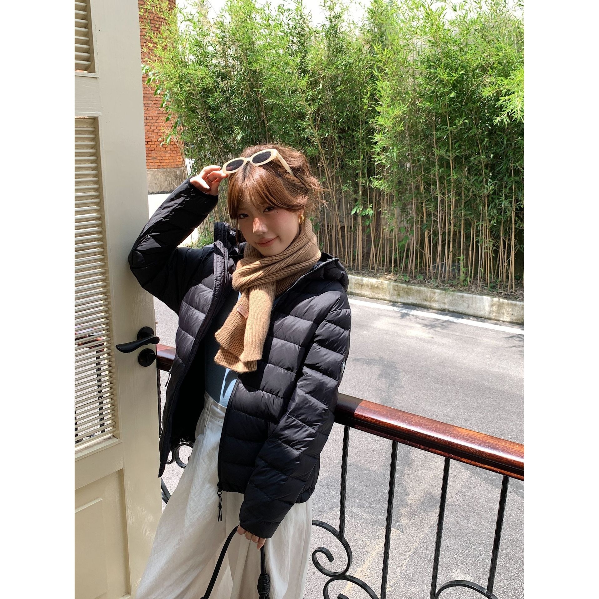 户外运动羽绒服女短款显瘦新款排骨秋冬季90绒2025连帽外套男灰色