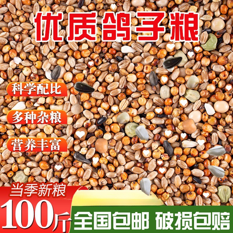 20斤鸽子粮无玉米鸽粮食营养饲料鸟食信鸽观赏鸽肉鸽幼鸽成鸽粮