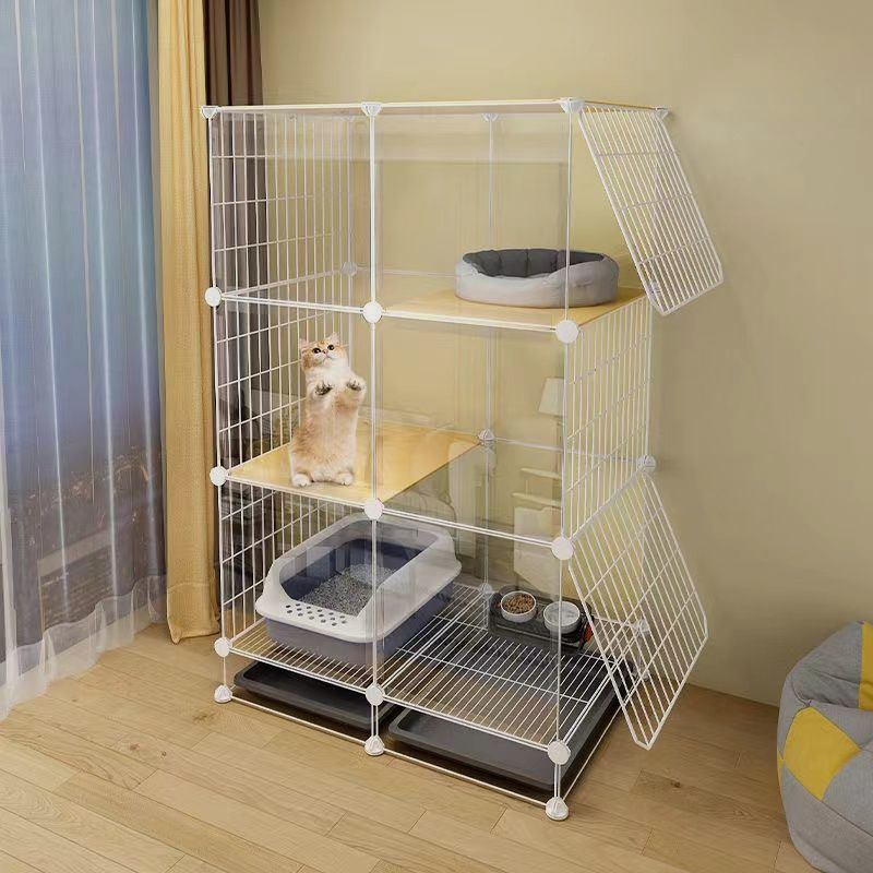 主透猫笼子猫一家室内超大自由空间三层小别墅四季通用猫屋舍