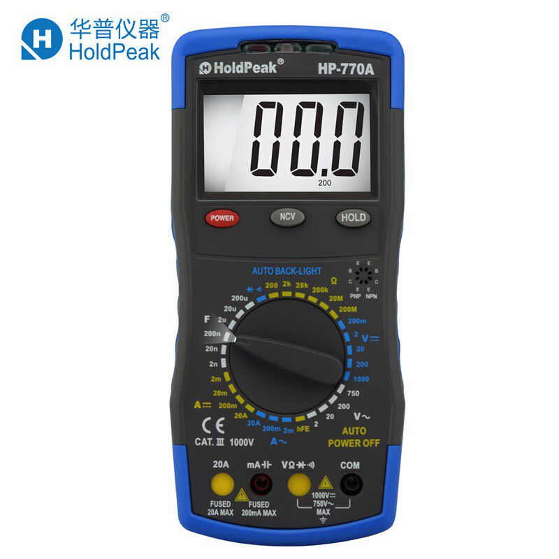 速发华普HP-770A 新款自动背光数字用表 测量仪表电容电感表